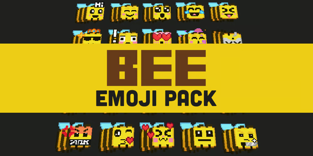 Minecraft Bee Emoji Pack